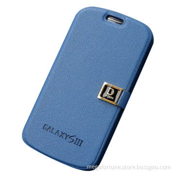 Cellphone Case, Suitable for Samsung Galaxy S3 with Hardware Logo, Lanyard Handle, Wallet Function